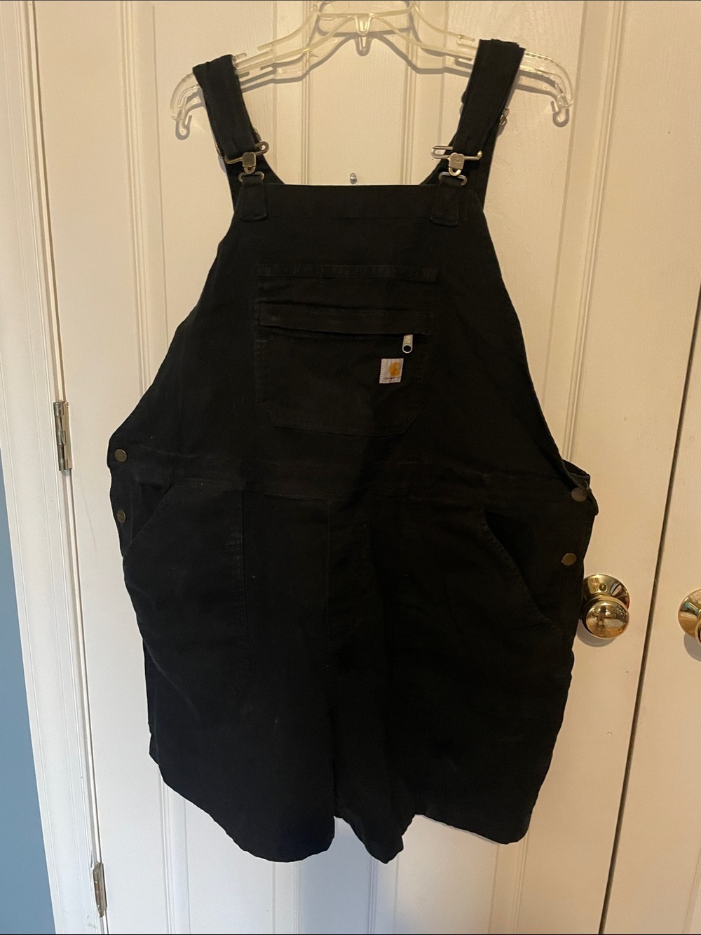 Carhartt Black woMen's Short Overalls Dungarees 2x